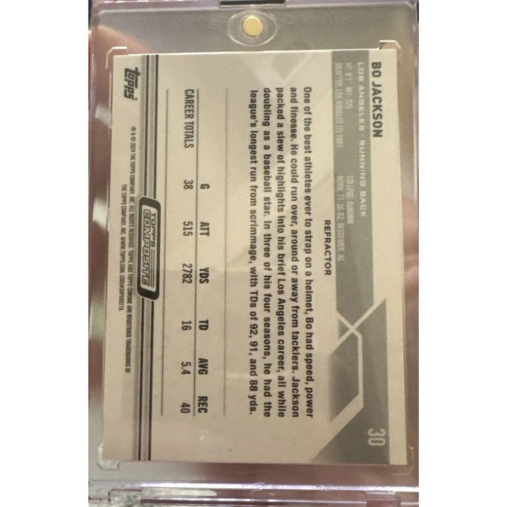 2023 TOPPS Composite Bo Jackson #30 Chrome Los Angeles